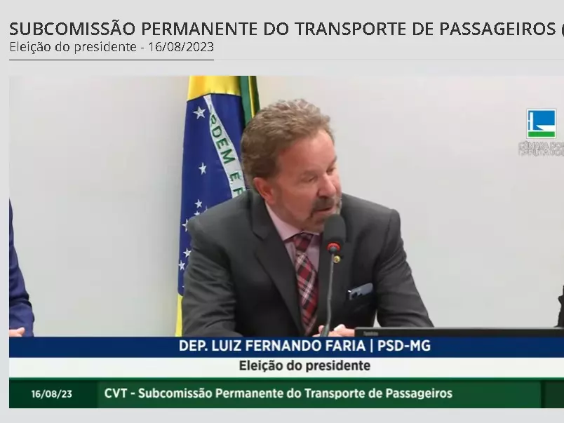 Luiz Fernando Faria (PSD-MG) é eleito presidente da Subcomissão de Transporte Rodoviário de Passageiros da Câmara dos Deputados